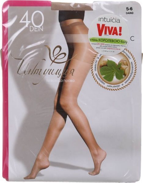 Колготки женские Интуиция Класcика 40 den р. 5-6 бежевый 
