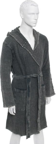 Халат чоловічий Home Line Stonewashed р. L темно-сірий 