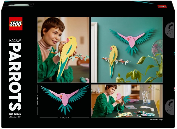 Конструктор LEGO Art Колекція фауни. Папуги Ара 31211