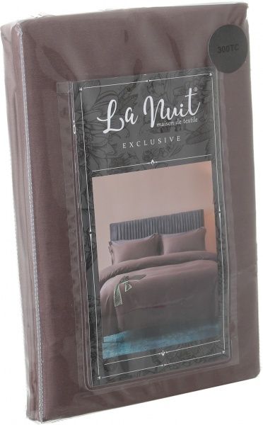 Набір наволочок Mono brown D 50x70 см коричневий La Nuit 