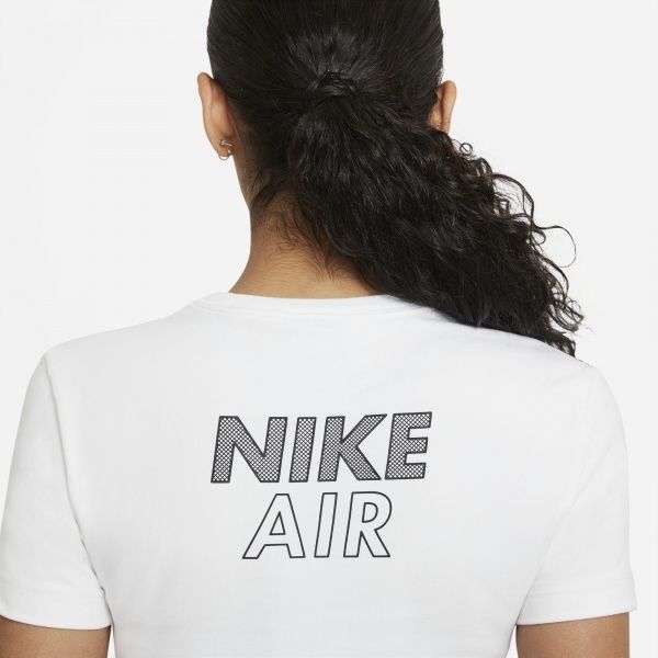 Футболка Nike W NSW AIR SS TOP CROP CZ8632-100 р.XL білий