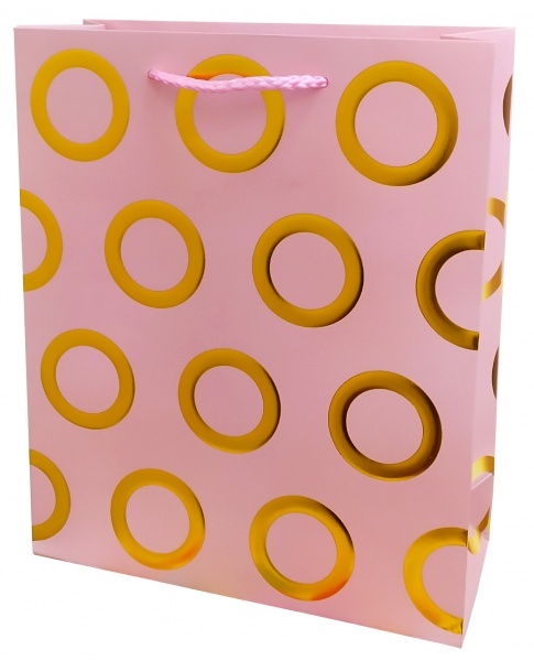 Пакет подарочный 30x40x10 см премиум-класса (високой плотности, с тиснением фольгой) Happycom International