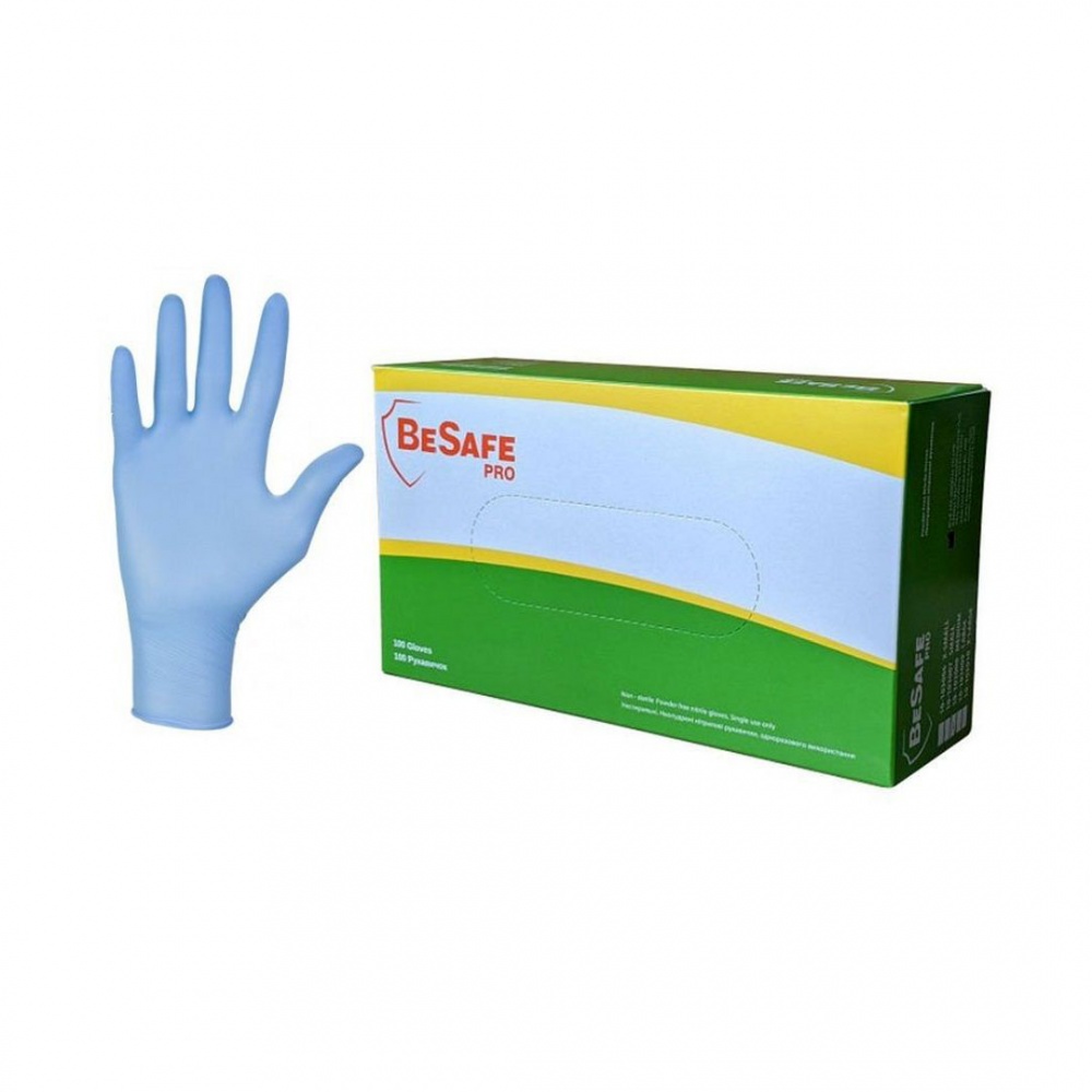 Перчатки медицинские BeSafe р. S р.S 100 шт./уп.