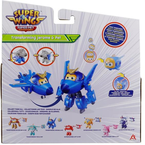 Игровой набор Super Wings Transforming Джером и любимец EU770443