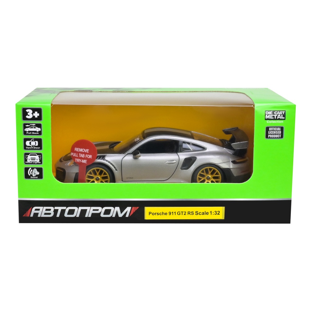 Машинка Автопром 1:32 Porsche 911 GT2 RS 68705