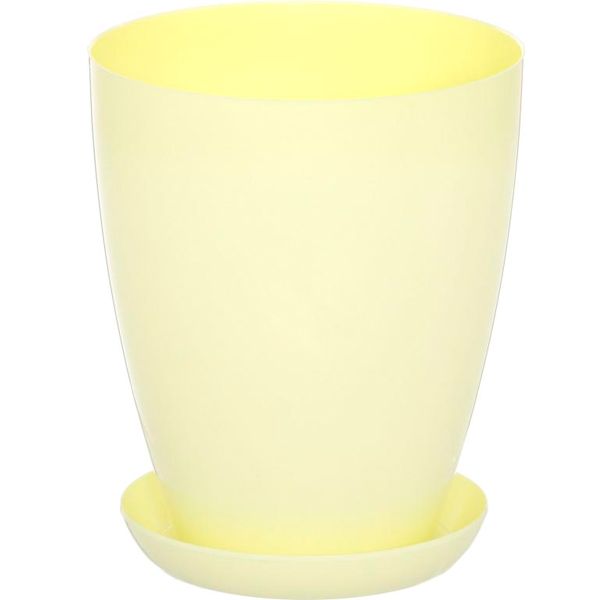 Горшок цветочный Омела 15 см желтый 