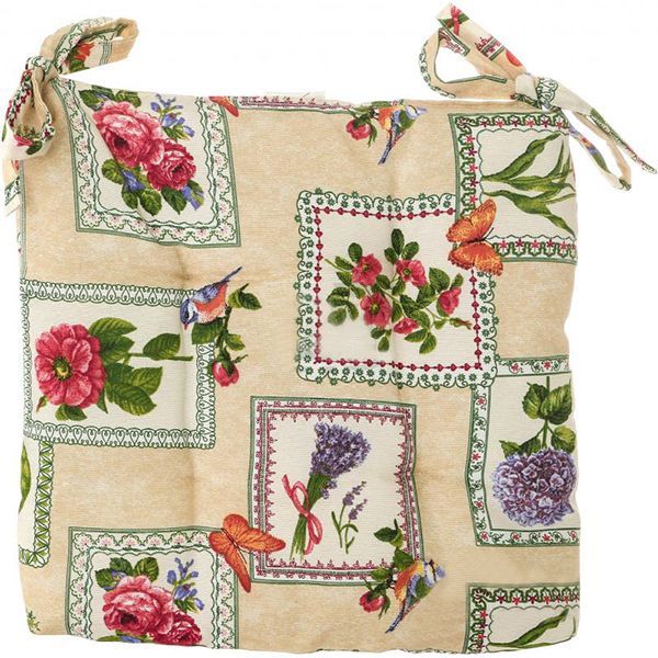 Подушка на стілець Прованс квадрат 36х36х4 см