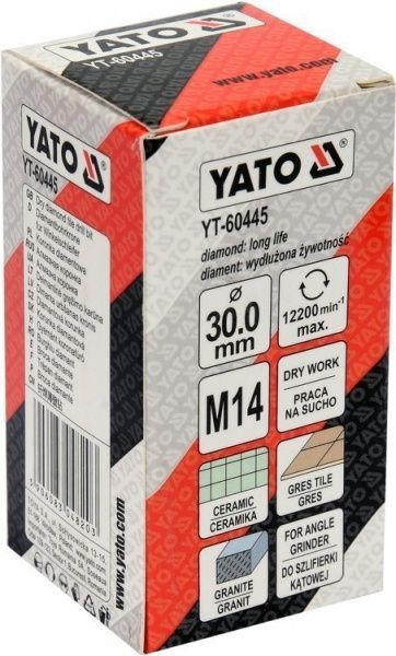 Коронка алмазная YATO М14 YT-60445