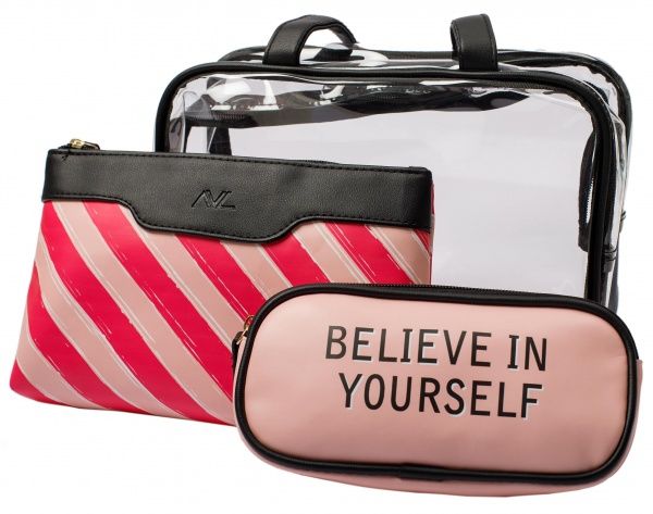 Набор косметичек AVL 3 шт. розовый 36003 