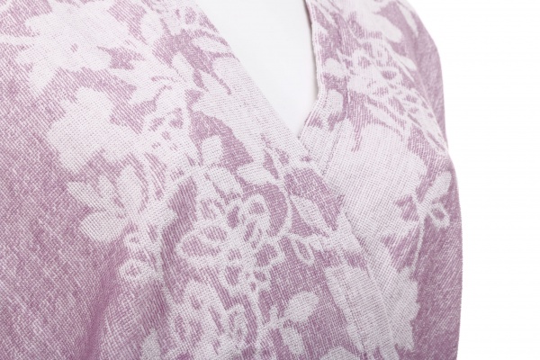 Пончо махрове бузковий 