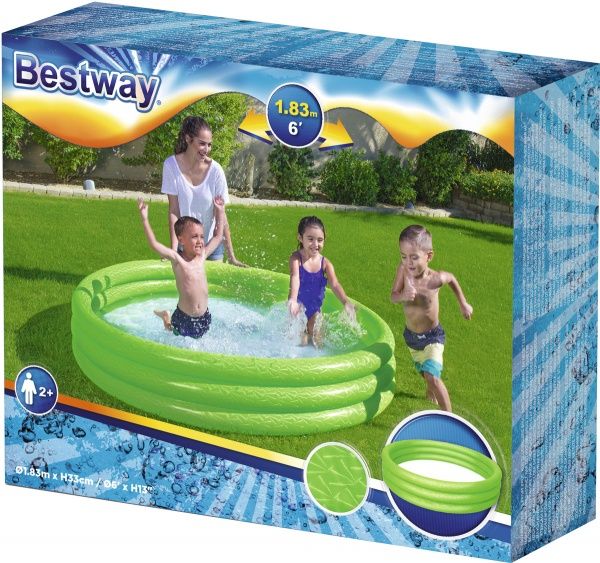 Бассейн надувной Bestway Play Pool 183х33 см зеленый