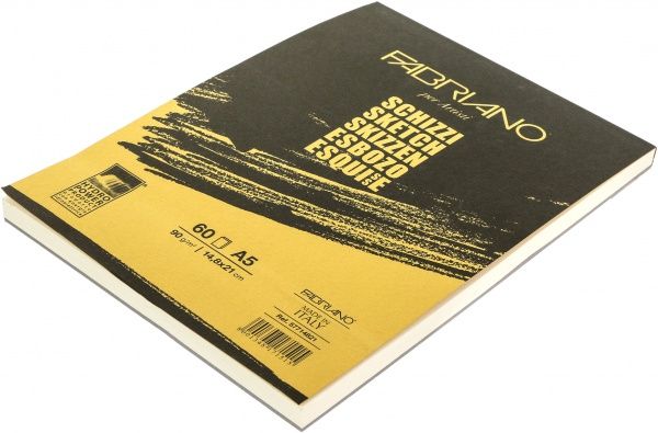 Склейка для ескізів Schizzi Sketch A5 14,8x21 см 90 г/м² 60 сторінок Fabriano