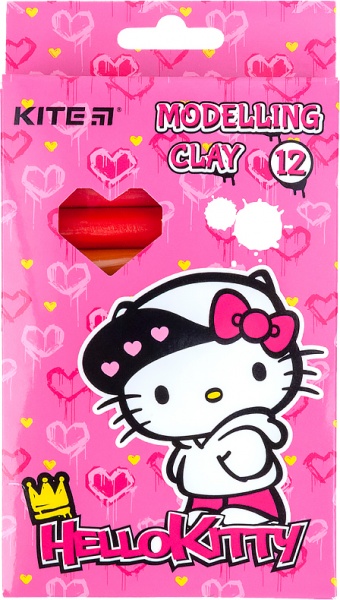 Пластилин восковый Hello Kitty HK21-086 12 цветов 200 г KITE