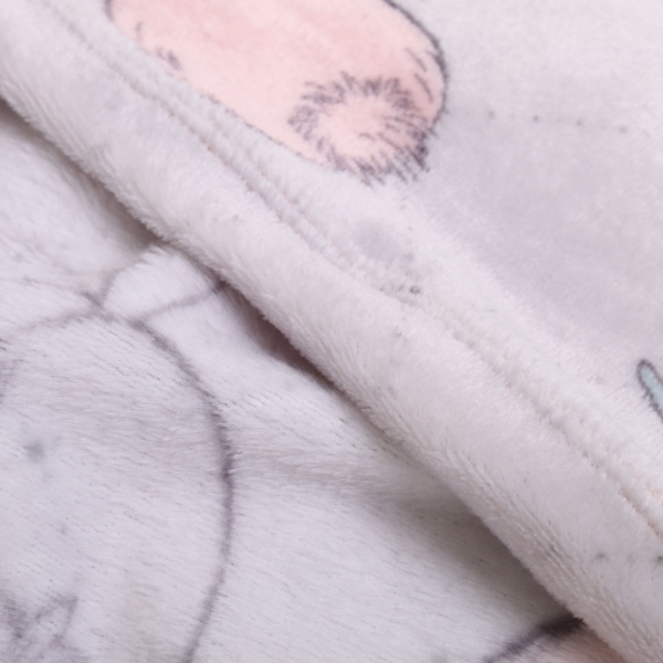 Плед Frannel Rabbit 200x220 см светло-серый с принтом La Nuit 