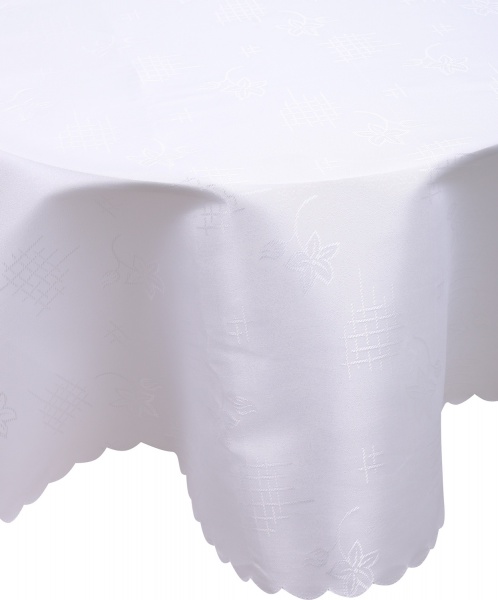 Скатерть Dertsiz 160x260 см белый Karna 
