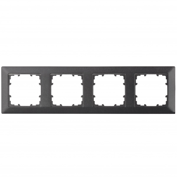 Рамка чотиримісна Siemens Line карбон 5TG25546