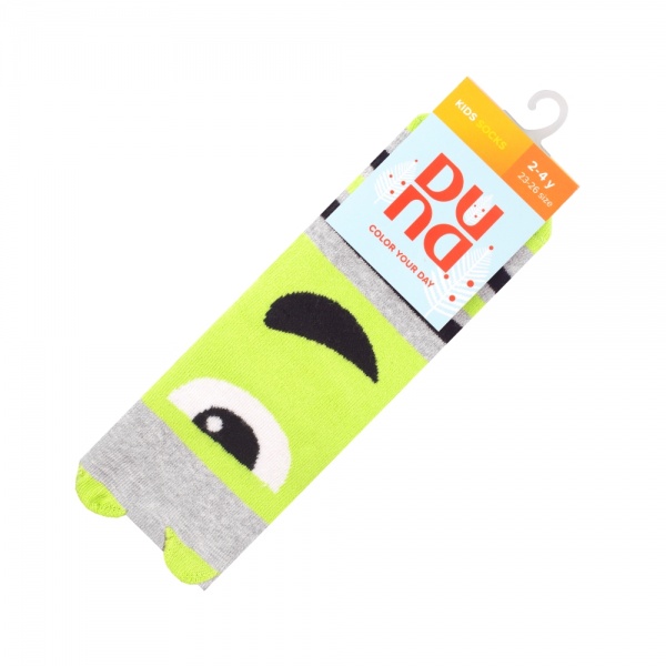 Шкарпетки унісекс Duna новорічні 4115 махра р.16–18 салатовий 