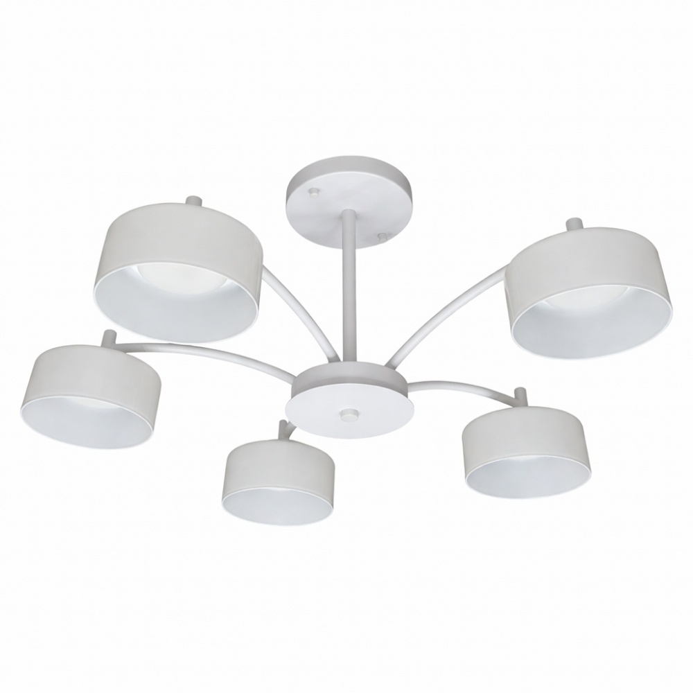Люстра потолочная LIGHT SET DUSHA MS241 5x12 Вт GX53 белый/молочный