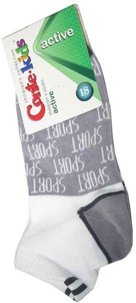 Шкарпетки дитячі Conte-Kids ACTIVE 312 13С-34СП р.18 сірий 
