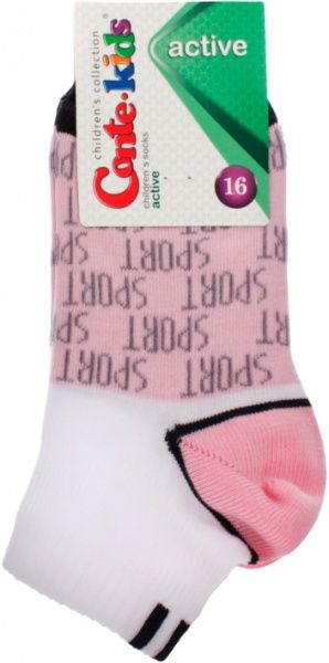 Носки детские Conte-Kids ACTIVE 312 13С-34СП р.16 белый светло-розовый черный 
