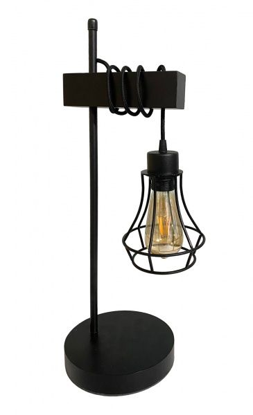 Настольная лампа Геотон ННБ 02-60-886 Крона 0529-Н1 1x60 Вт E27 венге/черный 48731 