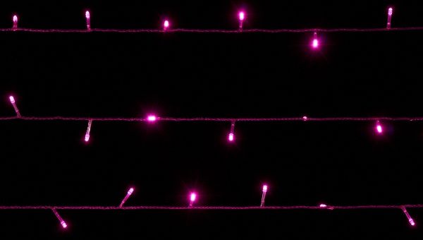 Электрогирлянда линейная фиолетовая LD120-V-E встроенный светодиод (LED) 120 ламп 12 м