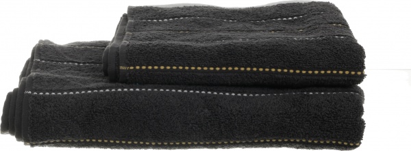 Рушник махровий Aya Tabby 50x90 см графіт La Nuit 