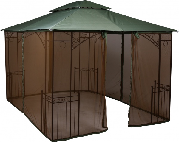 Павильон садовый UBC Group DU169 с москитной сеткой 3х4 5615