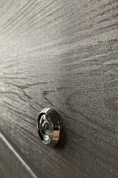 Дверь входная Министерство дверей Оптима 202 Микс дуб грифель / дуб пломбир горизонт 2050х860 мм левая