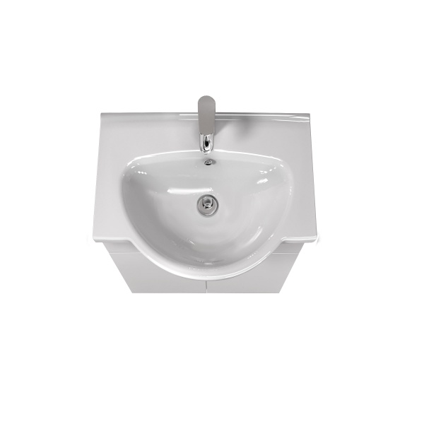 Тумба підлогова Мойдодир Tetris White 55 з умивальником Freja 55 біла