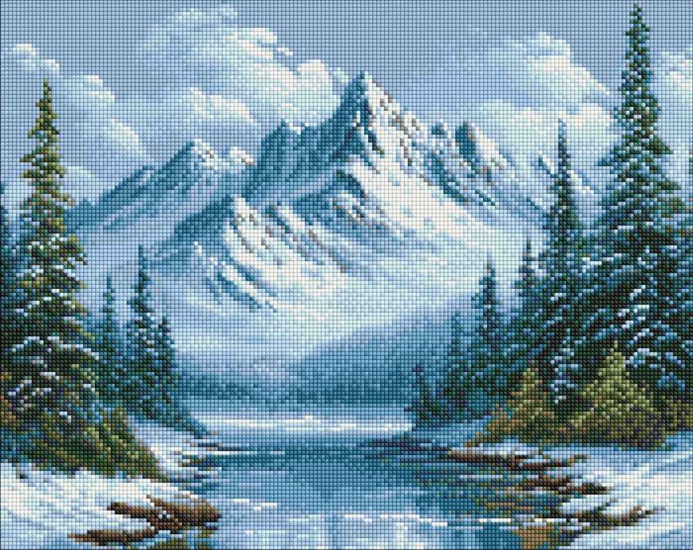 Алмазна мозаїка Морозне дихання лісу ©art_selena_ua Ideyka