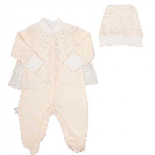 Комплект для новонароджених Габбі Феєчка молочний р.56 
