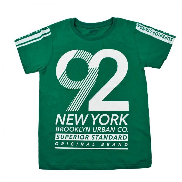 Футболка для мальчика Maccaboy 9093 з цифрою 92 р.140 зеленый 