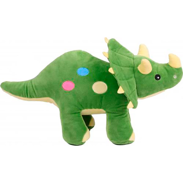 Мягкая игрушка Luna Kids Ами Трицератопс зеленый 38х22х15 см зеленый NR-2