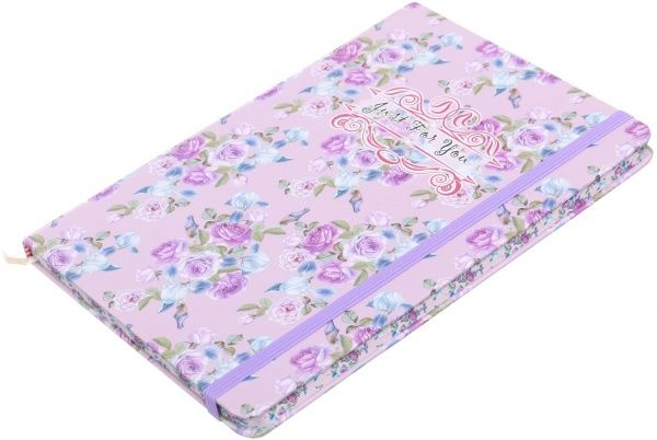 Книга для нотаток Just for you (violet roses) А5 80 аркушів