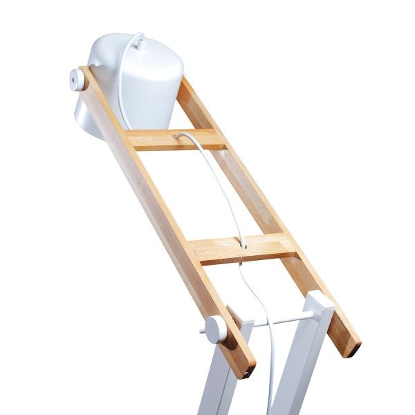 Торшер Светкомплект LOFT TR 160 E27 40 Вт білий/дерево 