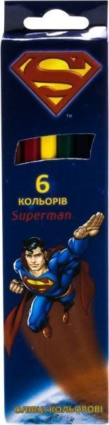 Олівці кольорові Superman Cool For School 6 кольорів