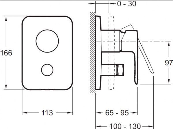 Змішувач для ванни Jacob Delafon July Е98714-СР