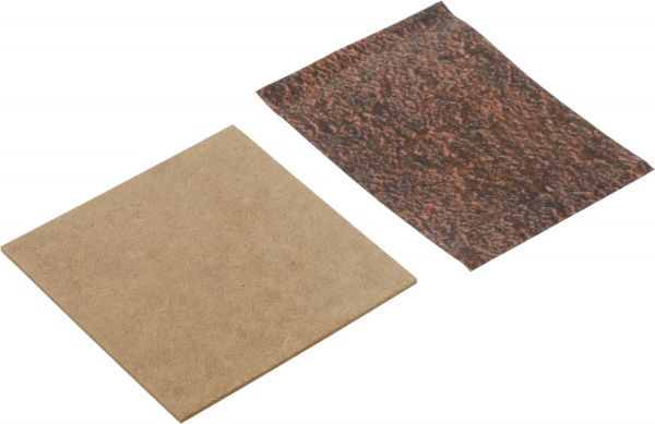 Комплект заглушек торцевых самоклейких ОМиС ферум 80x19 мм 