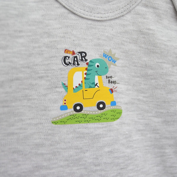 Боди детское для мальчика Blanka Авто р.80 серый 110159 