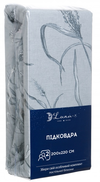 Підковдра Meadow 200x220 см блакитний Luna 