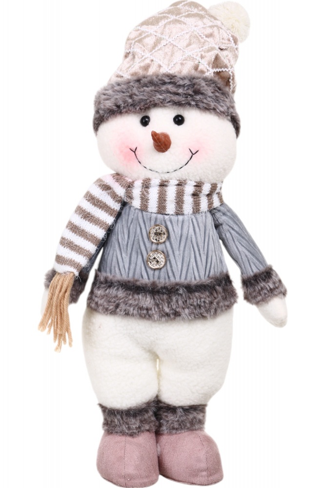 Декорация новогодняя Снеговик пузатик что стоит в ассортименте YH21804 58 см