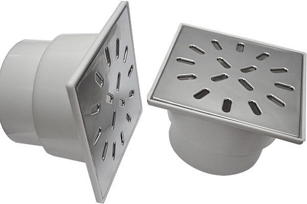 Душевой трап Water House D50 с нержавеющей решеткой 150х150 гидрозатвор