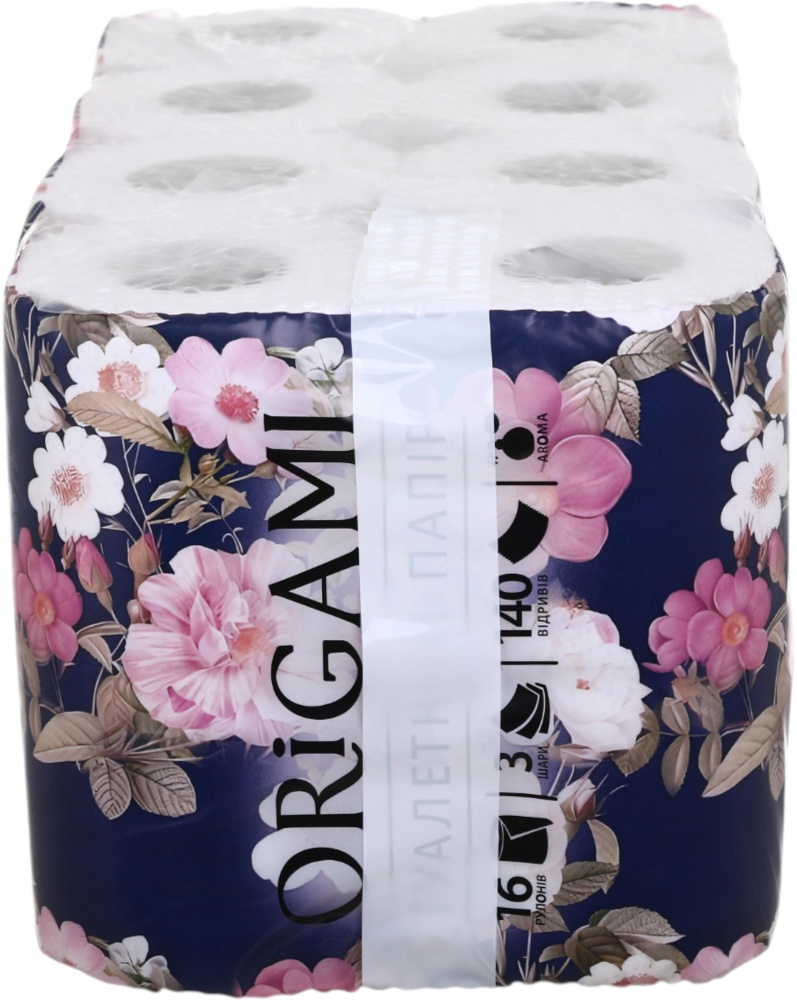 Туалетная бумага ORIGAMI Aroma трехслойная 16 шт.