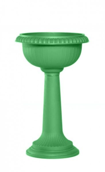 Горшок пластиковый Sanja IPPI Пехар высокий 32 см круглый 10л зеленый 