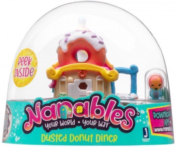 Игровой набор Jazwares Nanables Small House Город сладостей Столовая Пончик (NNB0011) 