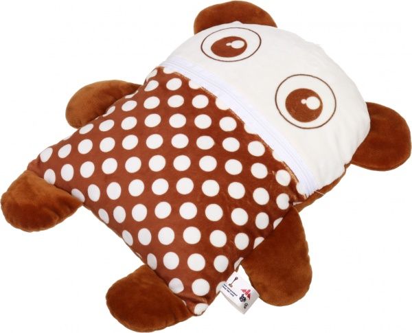 Подушка декоративная Мишка 25x35 см коричневый 