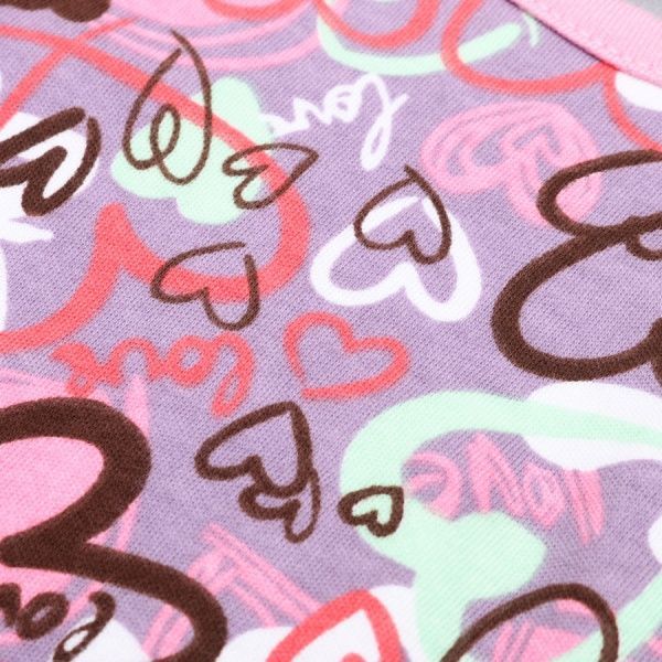 Фартук Україна нагрудный сердечки розовый 