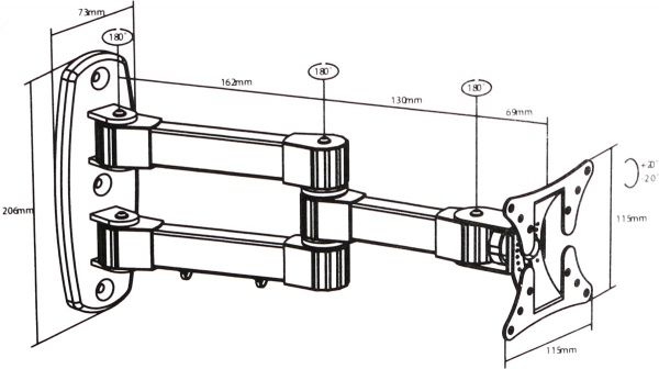 Кронштейн X-Digital Steel SA145 black