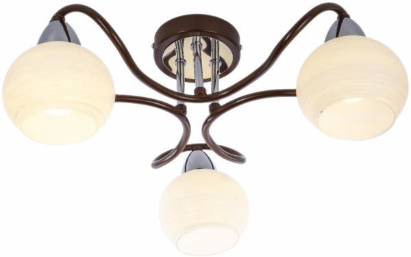 Люстра стельова Globo Vanlida 3xE14 дерево темне 56392-3 